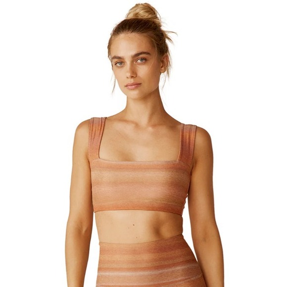 Beyond Yoga Other - Beyond Yoga® Women's LARGE Softmark Squared Bra in Ombre Stripe - $72